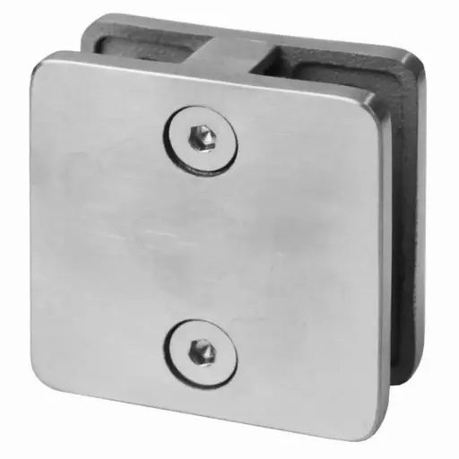 [i01.6060.4XS] Glass clamp 60x60x28mm, AISI 304