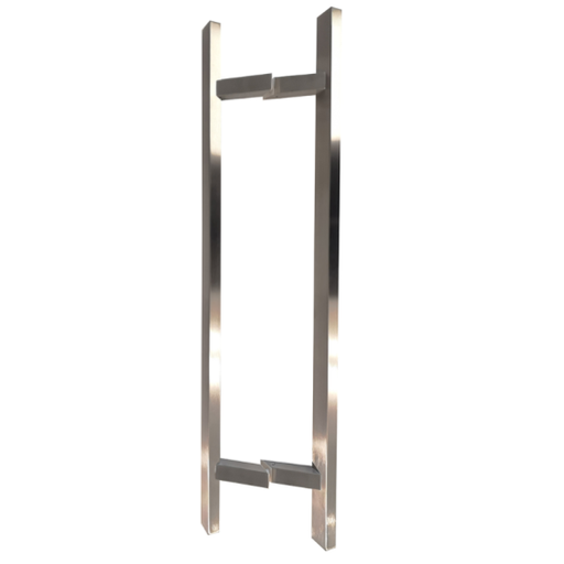 Door handle 45°, 20x40x1000mm, AISI 304 Satin