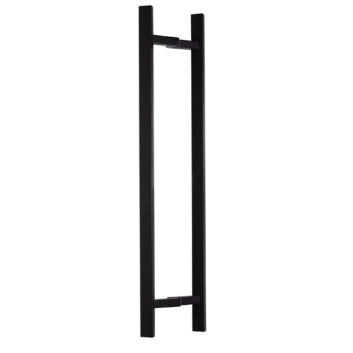 Nerūsējošā tērauda rokturis 45°, 20x40x1000mm, AISI 304 (melns)