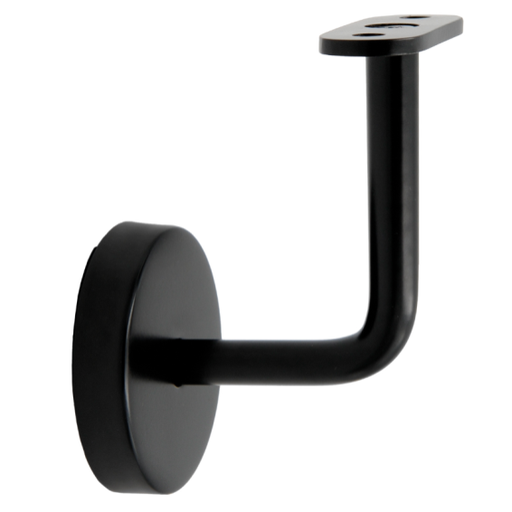 [i05.0106.4XM.9005] Handrail holder D70 x 12mm, AISI 304 (Black)