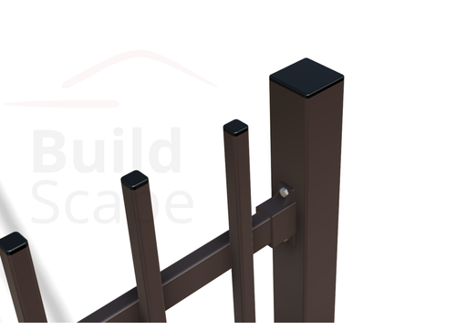 [MEP1.8017M.H1300] MEP1 Metāla žoga posms H1300mm, RAL8017