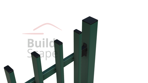 [MEP4.6005M.H1300] MEP4 Metal fence H1300mm, RAL6005