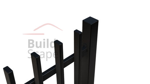 [MEP4.9005M.H1300] MEP4 Metal fence H1300mm, RAL9005