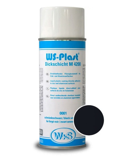 WS-Plast krāsa melna 0001 aerosols 400ml