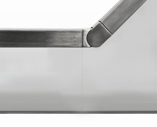 [i51.1009.4ES] Railing connector 40x40mm 25°-55°,AISI 304, Satin
