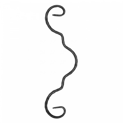[K10.221] S formas Velmējums 12x6 mm H260 x L75 mm