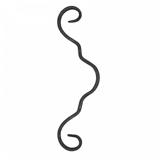 [K10.125] S formas Velmējums 12x6 mm H250 x L75 mm