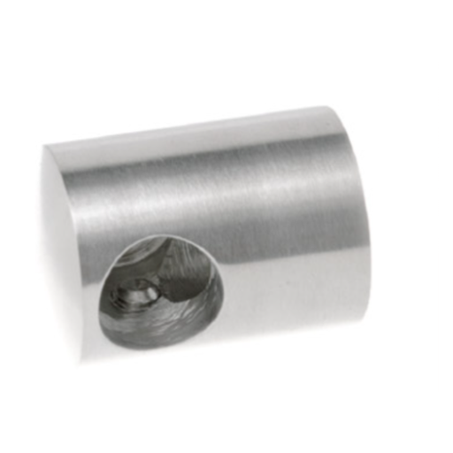 Šķērstieņa turētājs slēgtais (labais) d12mm D22 H20, AISI 304