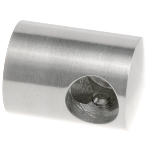 [i02.0316.4XS] Crossbar holder d16mm D25 H22, AISI 304 Satin