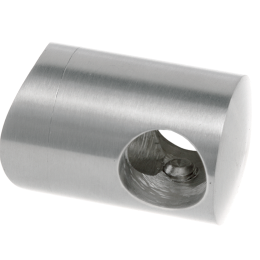 [i02.0114.4BS] Crossbar holder 42,4mm d14mm D22 H20, AISI 304 Satin