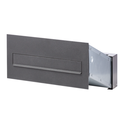 [65.329] Multifunctional built-in mailbox 260x410mm, graphite