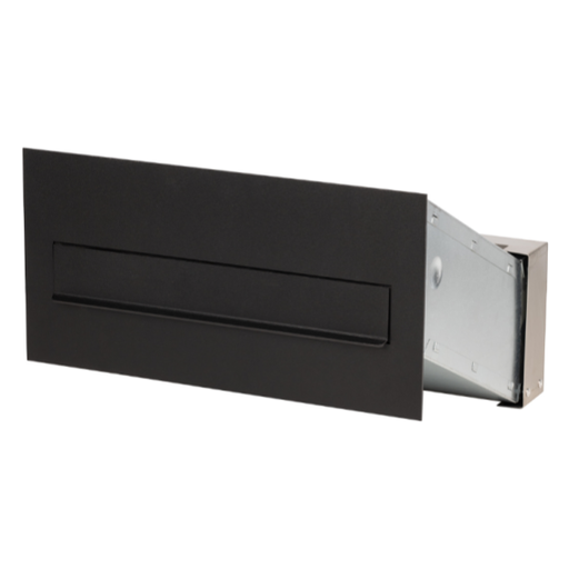 [65.332] Multifunctional built-in mailbox 260x410mm, black