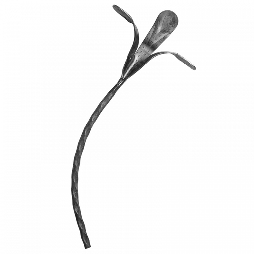 [K50.176] Decorative steel flower 12 mm H430 x L190 mm