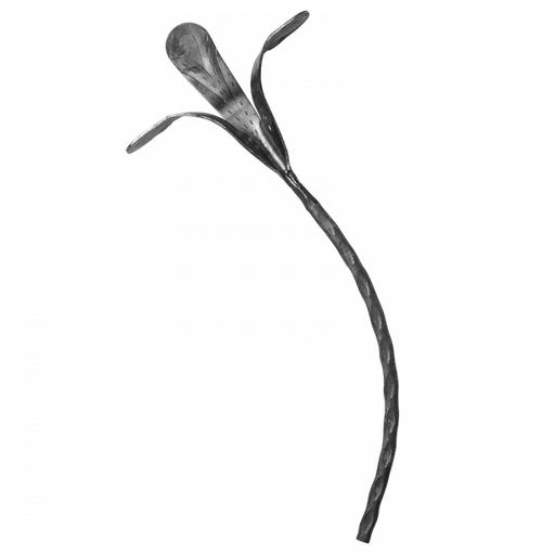 [K50.175] Decorative steel flower 12 mm H430 x L190 mm