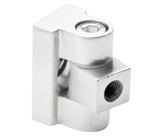 [i01.45K1Z180.4XS] Hinge 180° for glass clamps, AISI 304, for flat surface