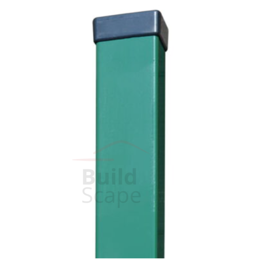 Metal post H2.2m 100x100x2mm, RAL6005