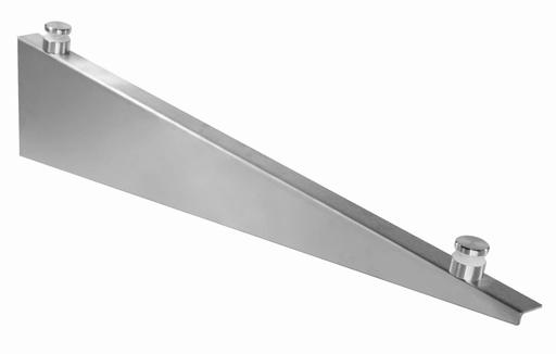 [i75.LE8D.4US] Glass canopy support (left) , glass adaptor d30mm, for glass t 8-12,76 mm (AISI 304)