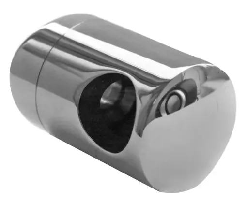 [i02.0212.4BP] Šķērstieņa turētājs (kreisais) 42,4 d12 D22 h20 AISI 304, Polished