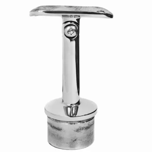 [i06.02B1.4BP] Handrail fitting - adjustable h80 D42,4 x 2mm AISI 304 (Polished)