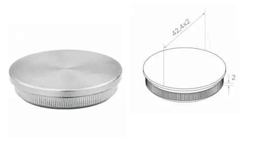 [i11.0401.4BP] Gala korķis 42,4x2 H2 AISI 304 (Polished)