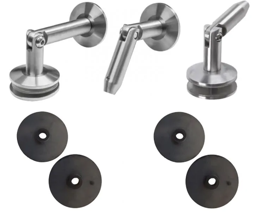 [i75.3Z12.6US] Stikla nojumes turētāja komplekts M12 T8-17.52mm, AISI 316