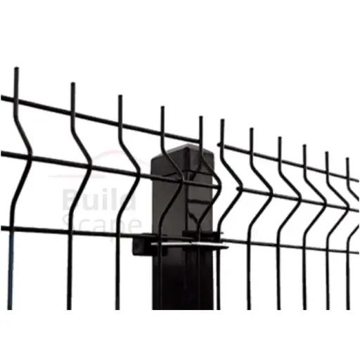 [3D.5.1530.W46.9005] 3D Paneļu žogs Ø5mm, H1530mm (200x55mm), RAL9005