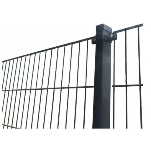 [2D.656.2230.9005] 2D Fence panel 6/5/6mm, H2230mm (200x55mm) RAL9005 