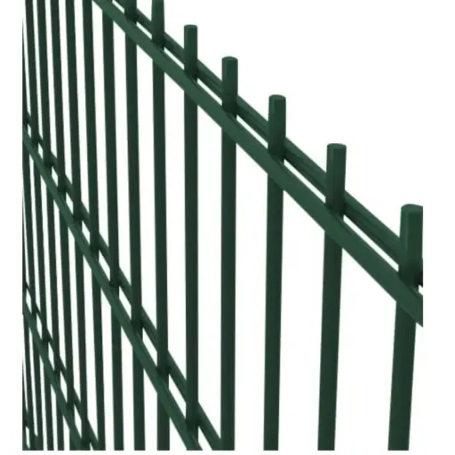 [2D.868.2230.6005] 2D Paneļu žogs 8/6/8mm, H2230mm (200x55mm), RAL6005