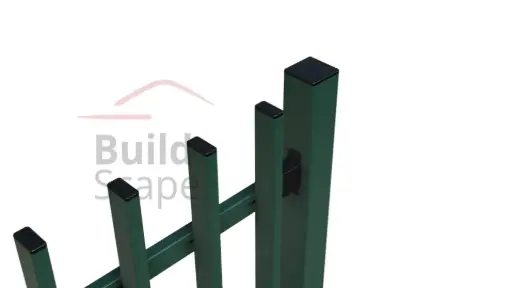 [MEP4.6005M.H1500] MEP4 Metal fence H1500mm, RAL6005
