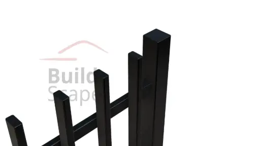 [MEP4.9005M.H1700] MEP4 Metal fence H1700mm, RAL9005