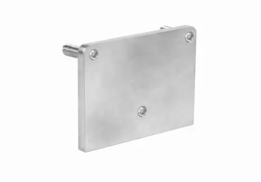 [A31.SLOT.END] Gala vāks alumīnija roku balstam 60x40mm, AISI 304 (neapstrādāts)