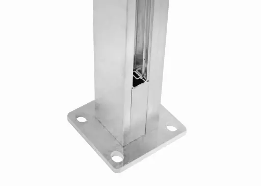 [A31.SLOT.MIN] Stikla balsts L1000mm alumīnija stabam (neapstrādāts)