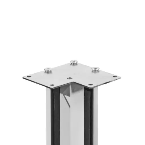 [A31.SLOT.COR] Handrail connector for corner post, AISI 304 (RAW)