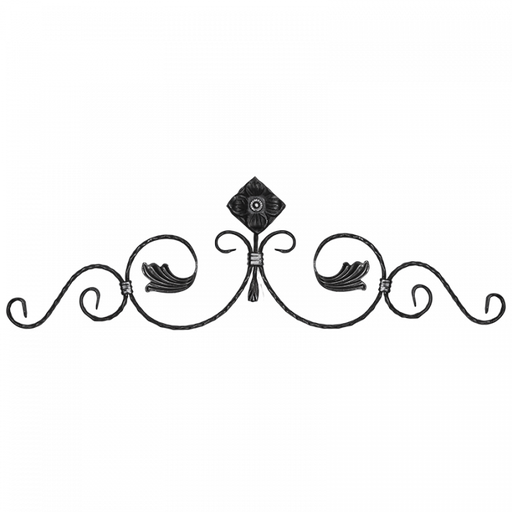 [K13.067] Forged rosette 12x6 mm H230 x L700 mm