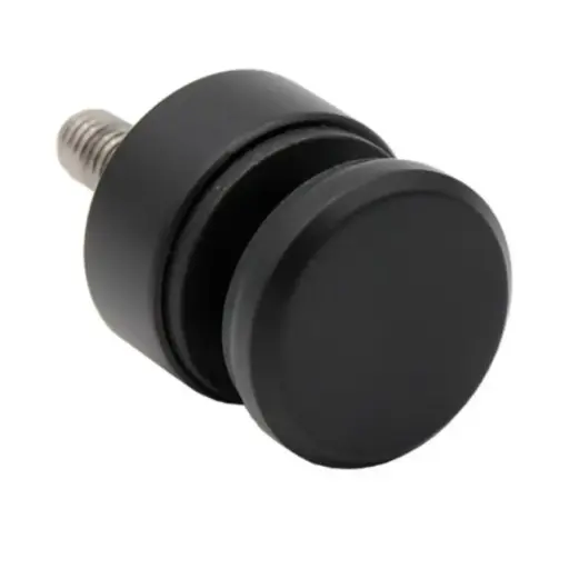 [i01.3000.4XM.9005] Stikla turētājs M8 D30, RAL9005 AISI 304 (6-12mm)