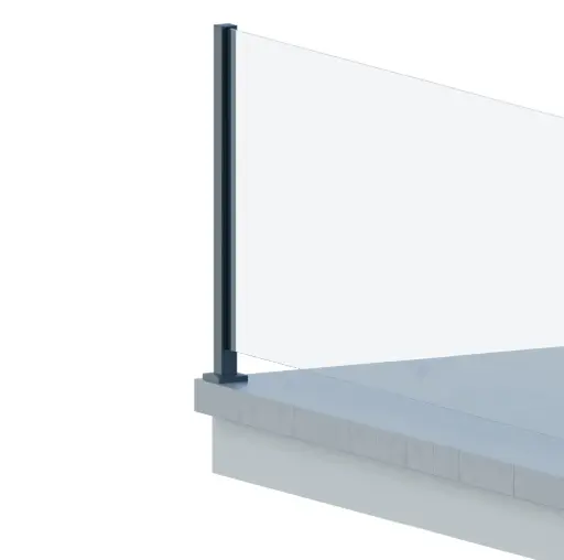 [A31.SLOTR12] Alumīnija stabs 55x50cm ar vāku, labais (neapstrādāts) 