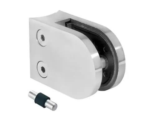 [i01.50D1.4CS] Stikla turētājs d48,3mm, 50x40x26mm AISI 304, slīpēts