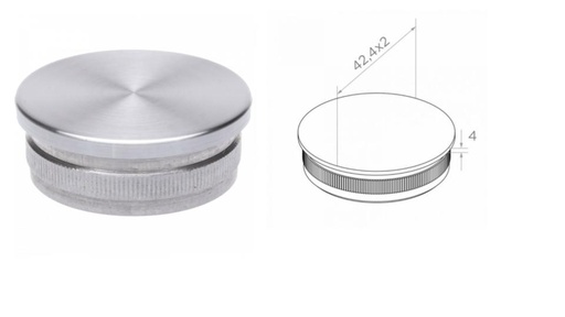 [i11.0301.4BS] Convex Наконечник 42,4x2 mm h4 AISI 304