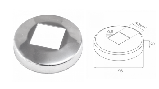[i23.0961.4ES] Nosegvāks 42,4 D96 H20 t0,8 AISI 304