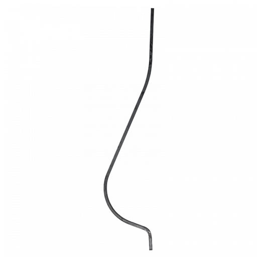 [K20.010] Балясина кованая изогнутая 12x12 mm H950 x L200 mm
