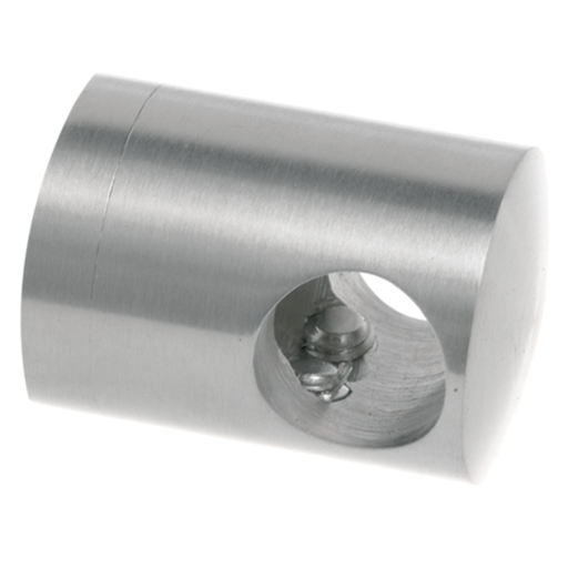 [i02.0412.4XS] Crossbar holder, d12mm connecting, for flat surface AISI304 satin