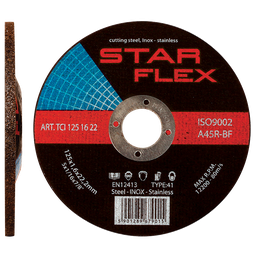 [TZI1256022] Slīpdisks 125x6mm ( metāls + inox )