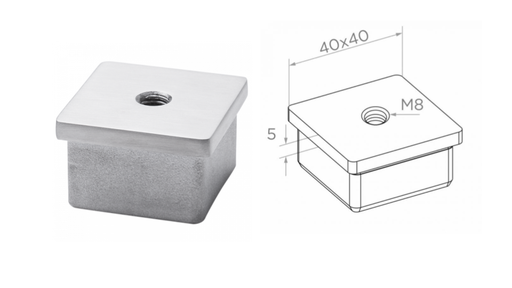 [i11.M8E1.4ES] Tapones 40x40 mm h5 mm ( satin )