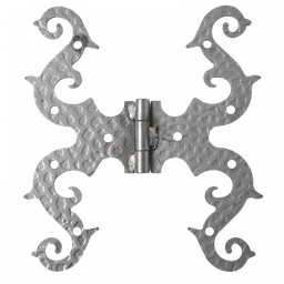 [61.302] Dekoratīvā tērauda eņģe H185 x L160 x 3 mm