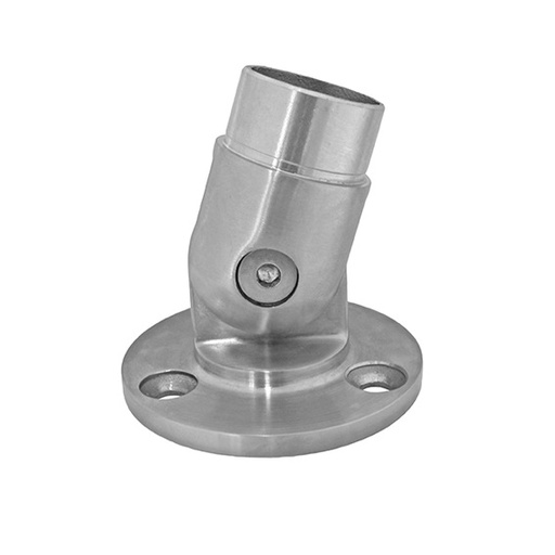 [i21.0208.4BS] Bottom fastening 42,4 D60x d83 mm 3xd8,5 mm AISI 304, Satin
