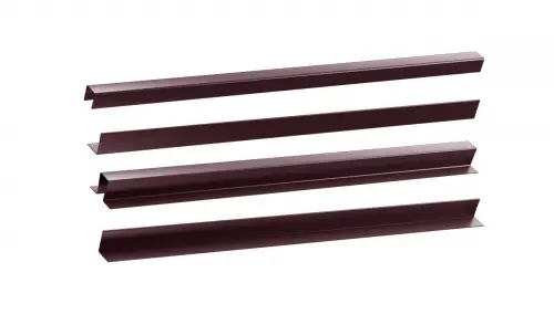 Horizontal metal fence kit - H125 cm, RAL 8019 PM