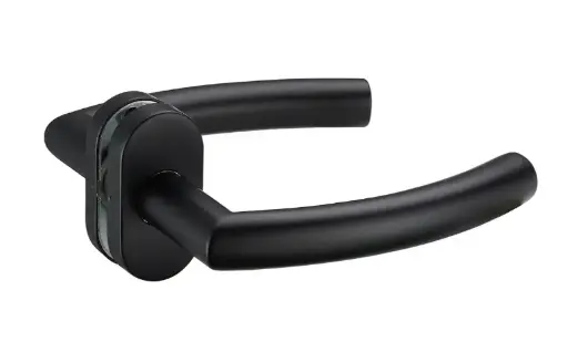 [63.420] Stainless steel door handle 65x135mm, black