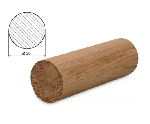 [i41.1011.2M.RAW] Oak handrail, 2000mm, 50mm, RAW