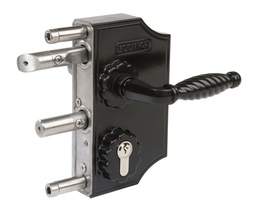 [LAKQ3030H2L9005VSZFA] Lielā ornamentālā slēdzene LOCINOX, 30-50 mm, RAL 9005 (black)