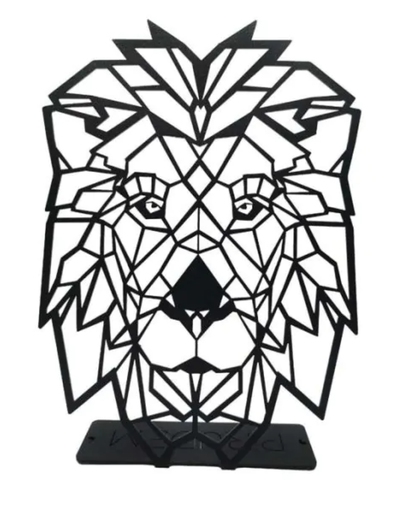 [D14.051] Lion - metal standing decoration 300x200x2 mm